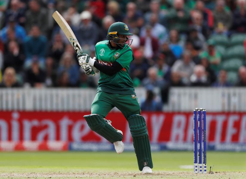 Cricket - ICC Cricket World Cup - West Indies v Bangladesh - The County Ground, Taunton, Britain - June 17, 2019 Bangladesh`s Shakib Al Hasan in action Action Images via Reuters