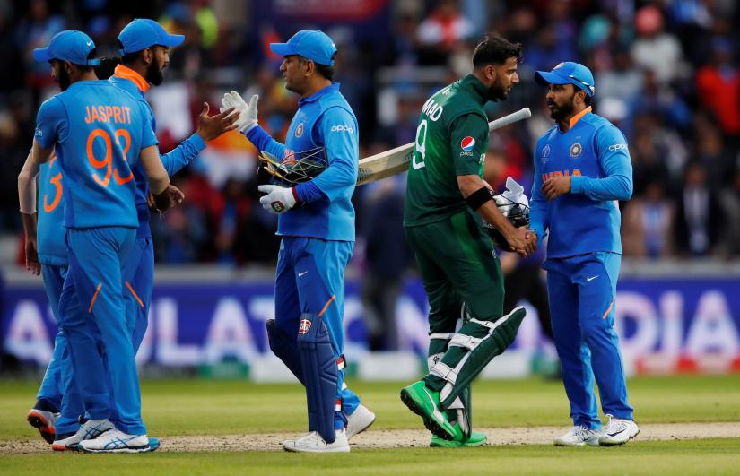 Cricket - ICC Cricket World Cup - India v Pakistan - Emirates Old Trafford, Manchester, Britain - June 16, 2019 India players celebrate after the match Action Images via Reuters