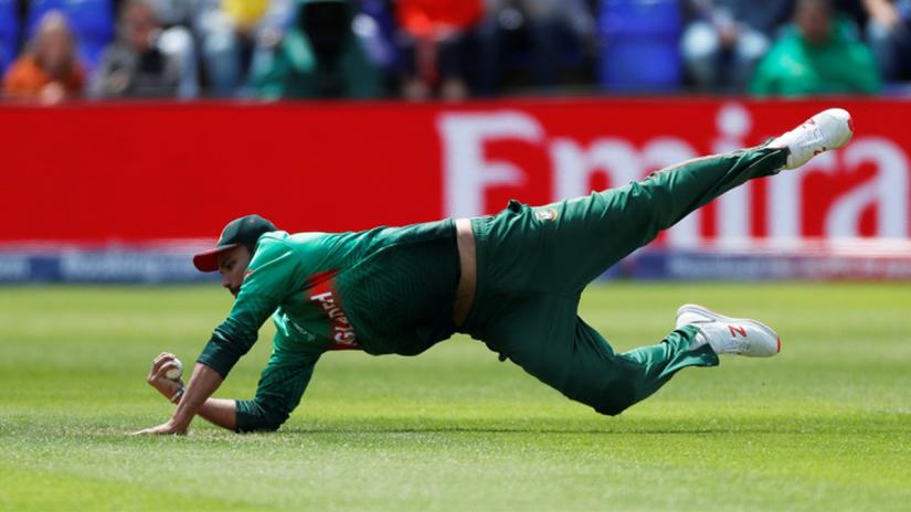 Bangladesh`s Mashrafe Mortaza takes a catch to dismiss England`s Ben Stokes - ICC Cricket World Cup - England v Bangladesh - Cardiff Wales Stadium, Cardiff, Britain - June 8, 2019. Reuters/File Photo
