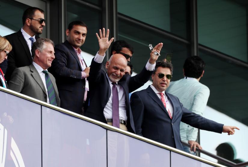 Cricket - ICC Cricket World Cup - England v Afghanistan - Old Trafford, Manchester, Britain - June 18, 2019 President of Afghanistan, Ashraf Ghani during the match Action Images via Reuters