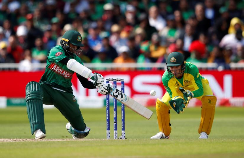 ICC Cricket World Cup - Australia v Bangladesh - Trent Bridge, Nottingham, Britain - June 20, 2019 Bangladesh`s Shakib Al Hasan in action. Action Images via Reuters