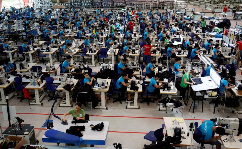 Labourers work at Maxport garment factory in Thai Binh province, Vietnam June 13, 2019. REUTERS