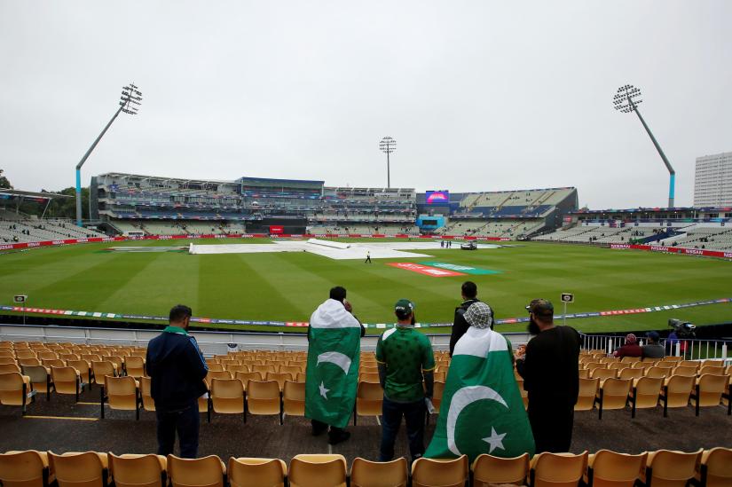 ICC Cricket World Cup - New Zealand v Pakistan - Edgbaston, Birmingham, Britian - June 26, 2019 General view of Pakistan fans during a rain delay to the start of the match Action Images via Reuters