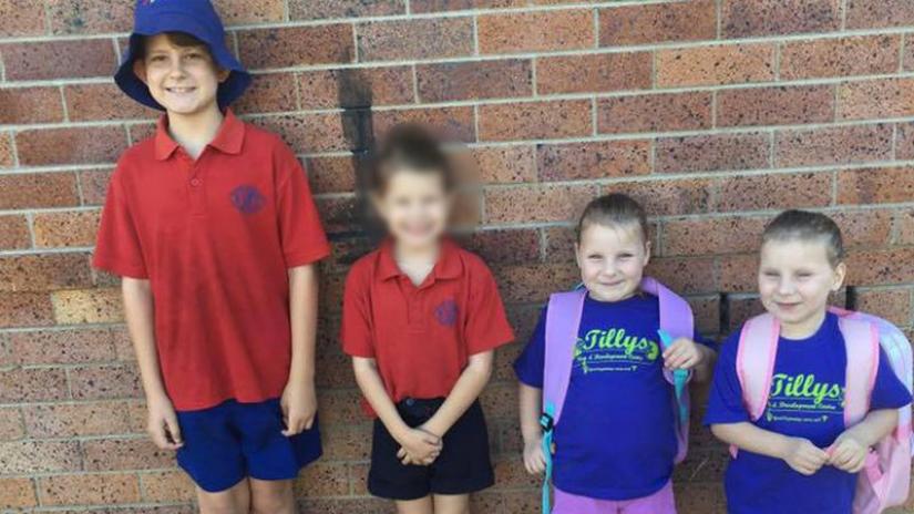 Blake and his twin sisters were killed in the fire while Bayley, 8, survived. PHOTO/Nine News