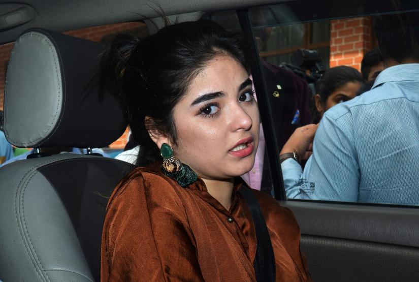 ziara wasim-2Actor Zaira Wasim arrives for a promotional event at Golf Club in Mumbai, December 10, 2017. REUTERS/File Photo