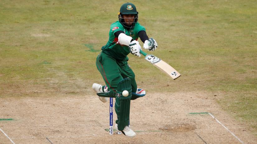 Cricket - ICC Cricket World Cup - Bangladesh v India - Edgbaston, Birmingham, Britain - July 2, 2019 Bangladesh`s Shakib Al Hasan in action Action Images via Reuters