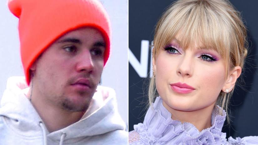 Combination of Reuters file photos shows Justin Bieber (L) and Taylor Swift.