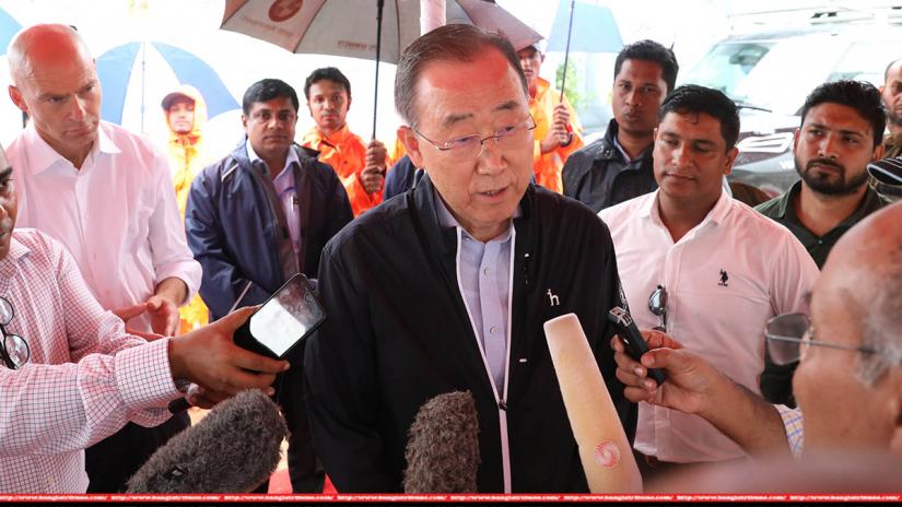 Former UN Secretary General Ban Ki-moon was addressing the media on Wednesday (Jul 10). FOCUS BANGLA