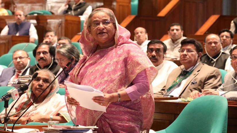 Leader of the House and Prime Minister Sheikh Hasina addressing the parliament, Jul 11, 2019. FOCUS BANGLA