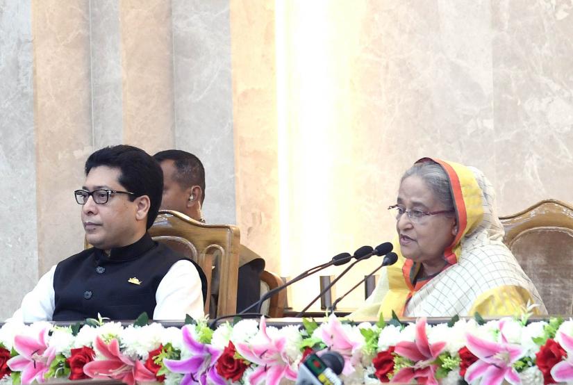 Prime Minister Sheikh Hasina at the annual performance agreements (APA) of different ministries with the cabinet division on Saturday (Jul 13, 2019). Photo: Focus Bangla