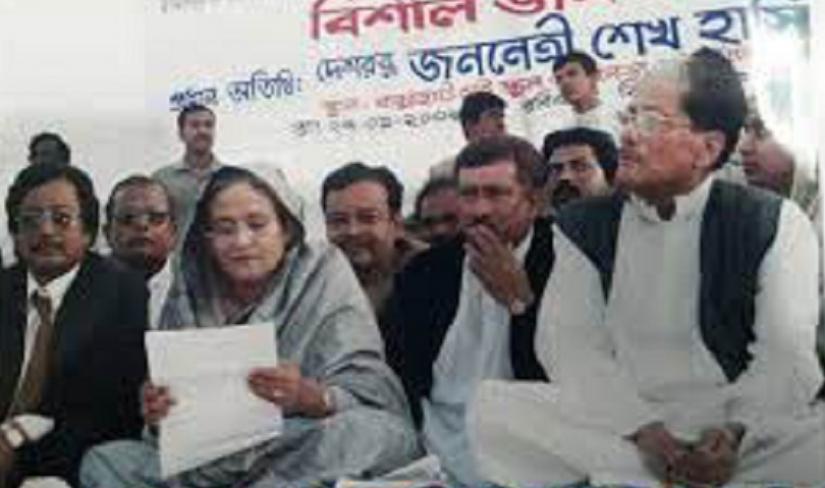 Mizanur Rahman Chowdhury with Sheikh Hasina. Photo: FACEBOOK