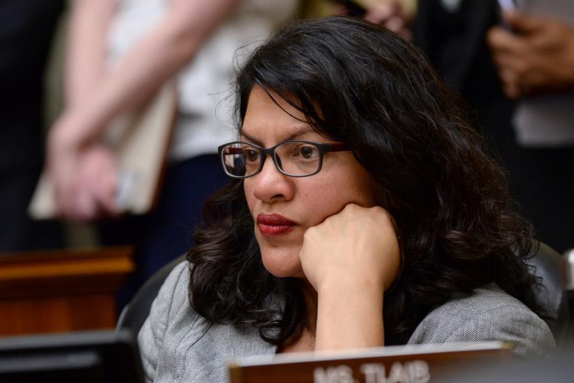 U.S. Representative Rashida Tlaib (D-MI) reacts to testimony by Yazmin Juarez, mother of 19-month-old Mariee, who died after detention by U.S. Immigration and Customs Enforcement (ICE); during a House Oversight Subcommittee on Civil Rights and Human Services hearing titled, `Kids in Cages: Inhumane Treatment at the Border` in Washington, U.S. July 10, 2019. REUTERS