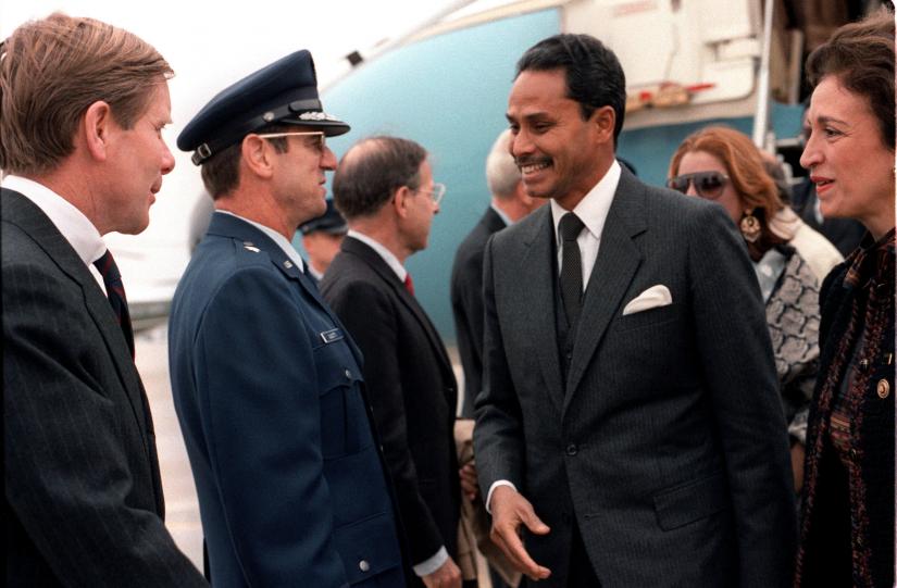 Ershad arrives for a state visit to USA in 1983. WIKIMEDIA COMMONS