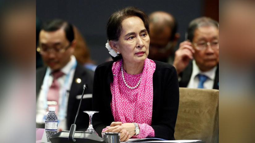 Myanmar’s leader Aung San Suu Kyi attends the ASEAN-China Summit in Singapore Nov 14, 2018. REUTERS/File Photo