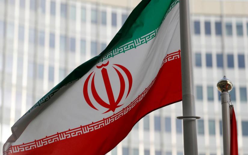The Iranian flag flutters in front the International Atomic Energy Agency (IAEA) headquarters in Vienna, Austria Mar 4, 2019. REUTERS/File Photo