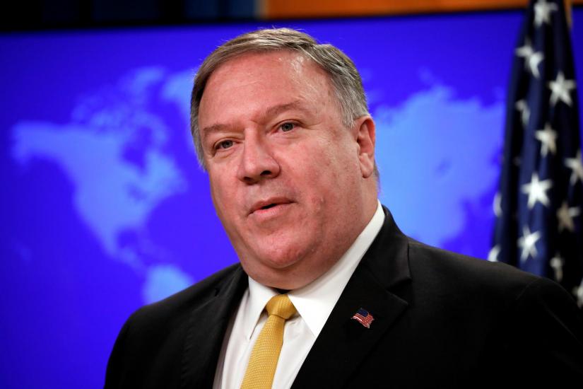 US Secretary of State Mike Pompeo speaks at a news conference on human rights at the State Department in Washington, US, Jul 8, 2019. REUTERS/File Photo