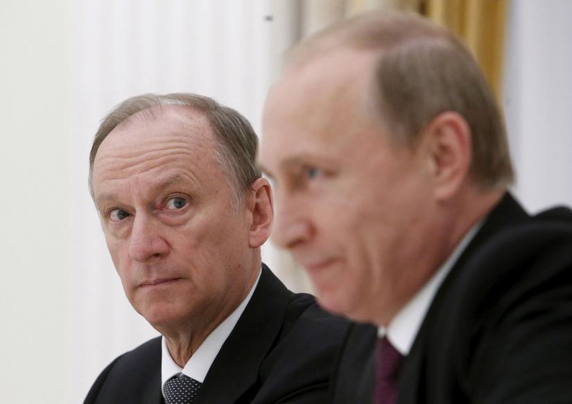 Russian Security Council Secretary Nikolai Patrushev, left, is the head of Russia’s Security Council and a former head of the FSB security service. REUTERS