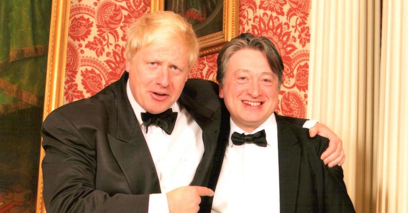 FRIENDS: Former Russian tycoon Alexander Temerko (right) counts Boris Johnson, the frontrunner to be Britain’s next PM, among his friends. Photo from Alexander Temerko`s website