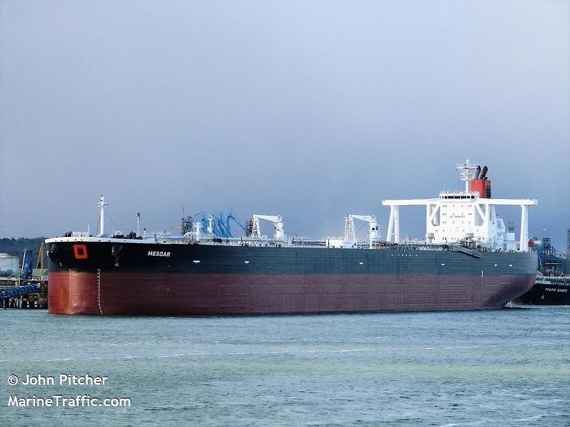 Undated photograph shows the Mesdar, a British-operated oil tanker in Fawley, Britain obtained by Reuters on July 19, 2019. JOHN PITCHER/via REUTERS