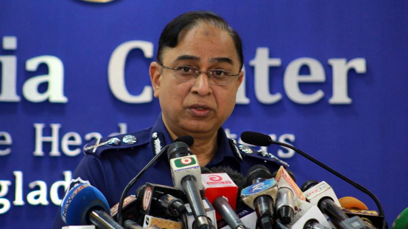 Inspector General of Police Mohammad Javed Patwary was addresing a media call at the media centre of the Police Headquarters in Dhaka on Wednesday (Jul 24, 2019. FOCUS BANGLA