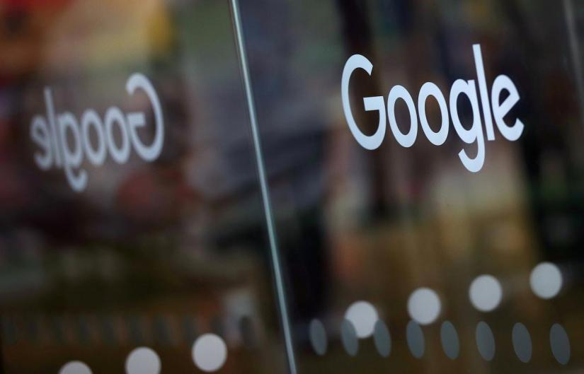 The Google logo is pictured at the entrance to the Google offices in London, Britain Jan 18, 2019. REUTERS/File Photo