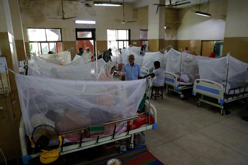 Mosquito nets have been arranged for every dengue patient at a special ward recently opened at the Shaheed Suhrawardy Hospital in Dhaka. Photo taken on Jul 23, 2019. BANGLA TRIBUNE