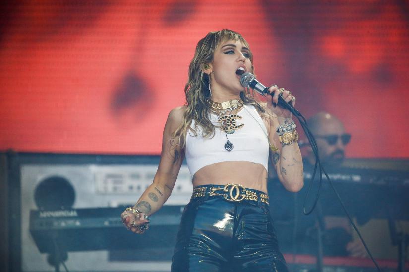 American singer Miley Cyrus performs on the Pyramid Stage during Glastonbury Festival in Somerset, Britain June 30, 2019. REUTERS/File Photo