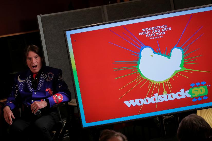 Singer John Fogerty speaks during the announcement event for the lineup for the Woodstock 50th Anniversary concert in New York, U.S., March 19, 2019. REUTERS/File Photo