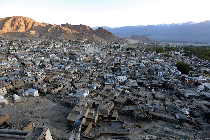 FILE PHOTO: The sun sets in Leh, the largest town in the region of Ladakh, nestled high in the Indian Himalayas, India Sept 26, 2016. REUTERS