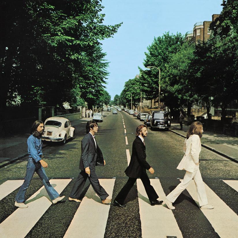 Members of the Beatles, George Harrison, Paul McCartney, Ringo Starr, John Lennon, cross Abbey Road in London, Britain, August 8, 1969. Picture taken August 8, 1969. Iain Macmillan, courtesy Apple Corps/via REUTERS