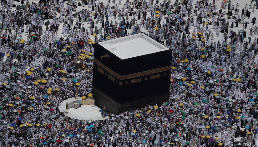 Muslim pilgrims circle the Kaaba and pray at the Grand mosque at the end of their Haj pilgrimage in the holy city of Mecca, Saudi Arabia August 13, 2019. REUTERS