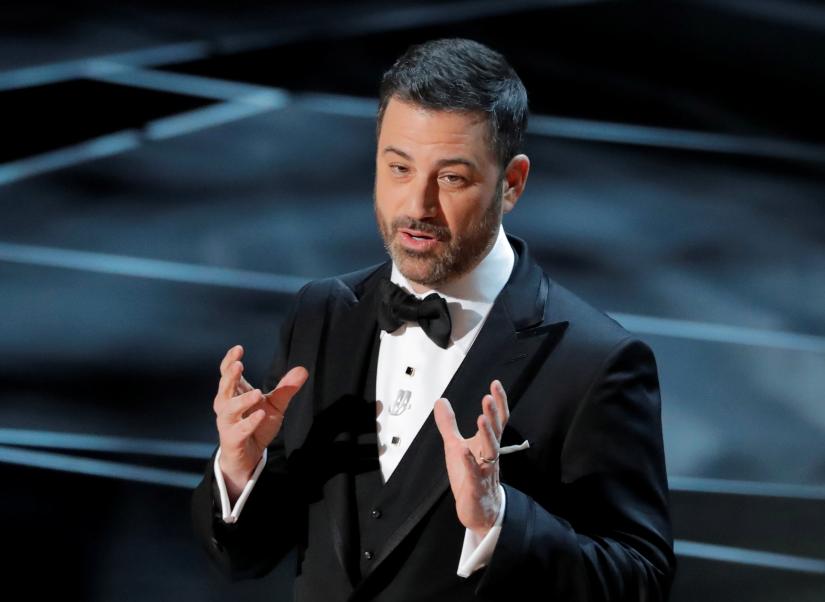 FILE PHOTO: 90th Academy Awards - Oscars Show – Hollywood, California, U.S., 04/03/2018 – Host Jimmy Kimmel opens the show. REUTERS