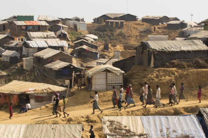 General views of Kutupalong refugee camp OO zone for Rohingya refugees in Bangladesh. OO Zone is one of the 22 newly built camp areas for Rohingya refugees, established since the August 25 influx. UNHCR