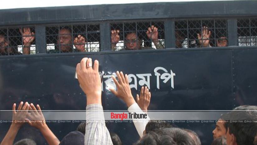 Rajshahi University students who were arrested during in the August Movement. FILE PHOTO