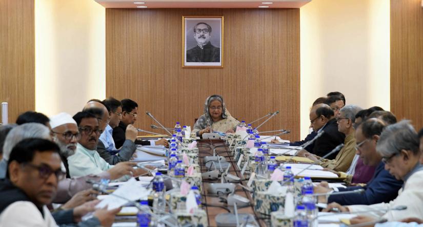 A cabinet meeting is held at Secretariat in Dhaka on Monday (Sept 2)with Prime Minister Sheikh Hasina in the chair. FOCUS BANGLA