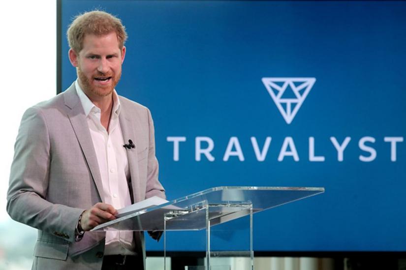 Prince Harry announces the `Travalyst` initiative in Amsterdam on Sept 3. Photo: Bloomberg