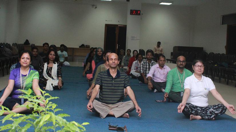 University of Liberal Arts Bangladesh (ULAB) recently organized a Yoga workshop at the ULAB auditorium to raise awareness for a healthy and peaceful mind and body through Yoga. 