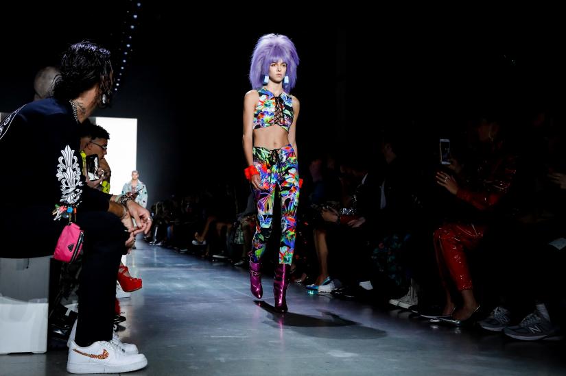 A model presents creations from the Jeremy Scott Spring/Summer 2020 collection during New York Fashion Week in New York, U.S., September 6, 2019. REUTERS