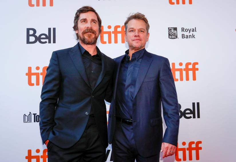Actors Matt Damon and Christian Bale pose as they arrive at the international premiere of `Ford V Ferrari` at the Toronto International Film Festival (TIFF) in Toronto, Ontario, Canada September 9, 2019. REUTERS