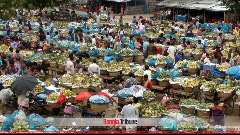 Kansat mango market in Chapainawabganj