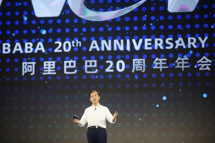 Alibaba`s Chief Executive Officer Daniel Zhang attends the company`s 20th anniversary party as he takes up Jack Ma`s role as the company`s chairman, at a stadium in Hangzhou, Zhejiang province, China September 10, 2019. REUTERS
