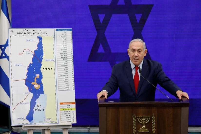 Israeli Prime Minister Benjamin Netanyahu delivers a statement in Ramat Gan, near Tel Aviv, Israel September 10, 2019. REUTERS