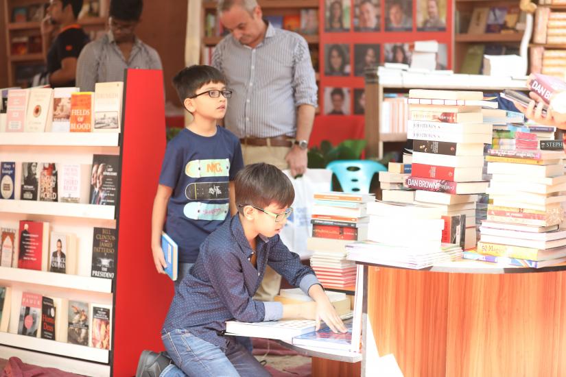 File photo shows of a book stall at Dhaka Lit Fest.
