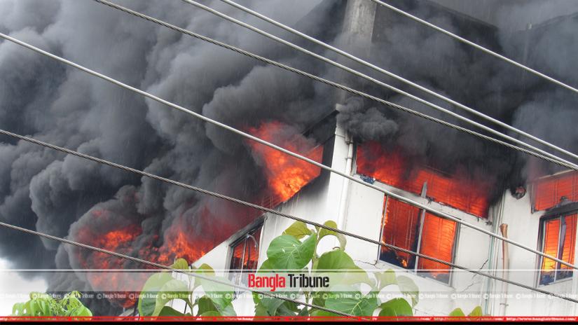A fire erupted at the six-storey factory of Minister Hi-Tech Park Ltd, a sister concern of Myone Electronics,  in Gazipur`s Dhirasram area around 7.15 am on Friday (Sept 13).