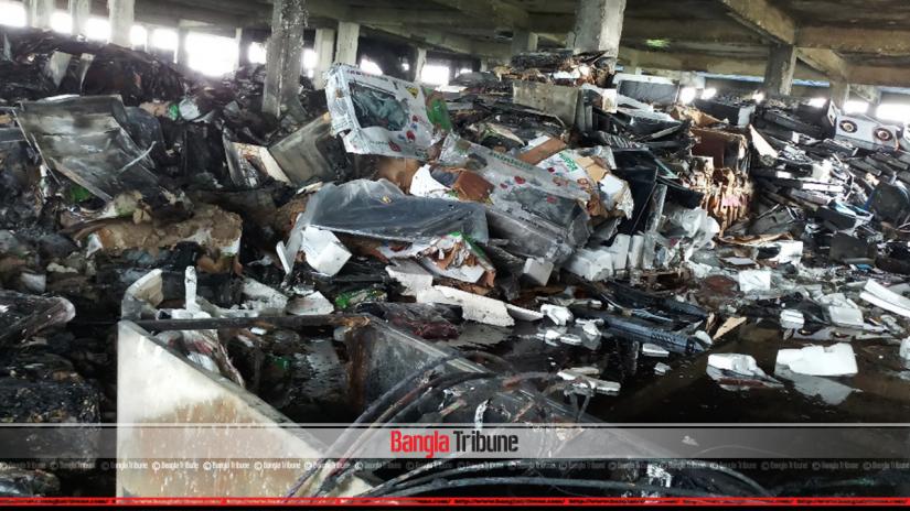 According to Myone Electronics the fire that broke out at the home appliance manufacturing plant of its sister concern Minister Hi-Tech Park Ltd on Friday caused losses of Tk 1 billion.