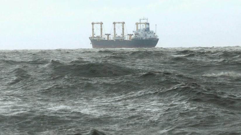 A ship is seen from the shore of the Bay of Bengal in Chittagong May 16, 2013. REUTERS/File Photo