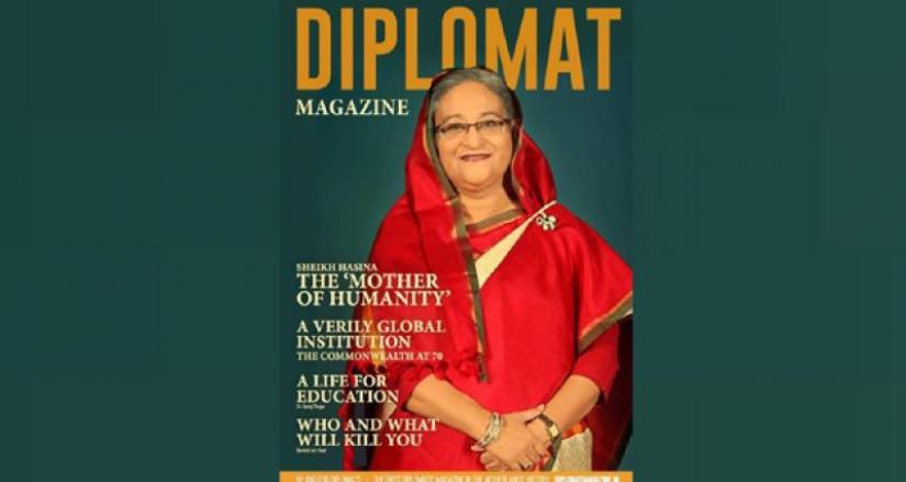 The latest edition of Diplomat magazine featuring Prime Minister Sheikh Hasina.