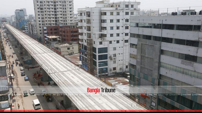 The construction of Metro Rail in the capital, like many other mega physical infrastructure projects, is progressing fast to facilitate movement of individuals and businesses, contributing to the enhanced brand value of the country to global audience. Photo:NASHIRUL ISLAM/Bangla Tribune