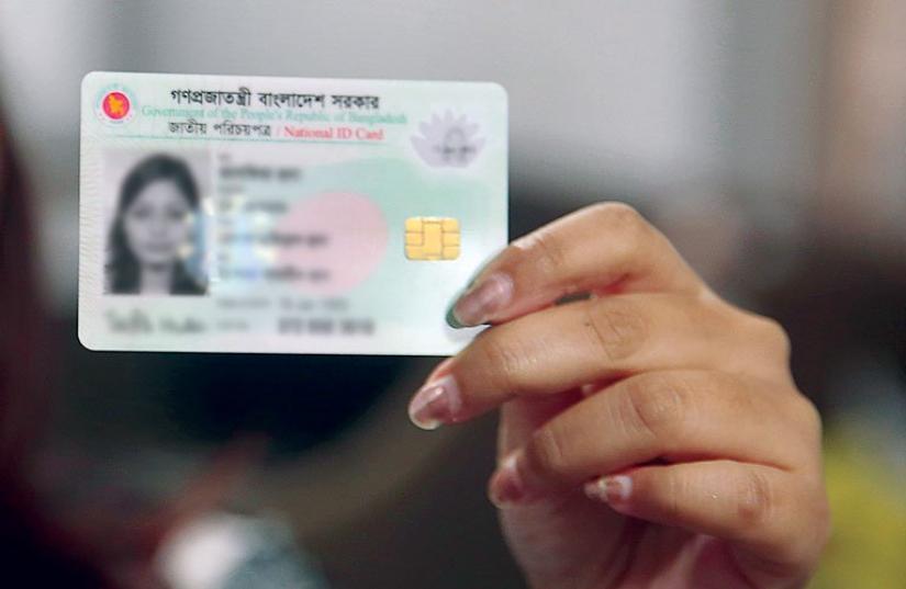 ample of a smart ID card, issued by Bangladesh government. Photo:Syed Zakir Hossain