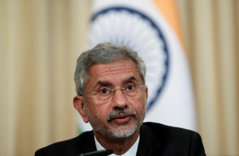 FILE PHOTO: India`s Foreign Minister Subrahmanyam Jaishankar attends a news conference after a meeting with Russia`s Foreign Minister Sergei Lavrov in Moscow, Russia, August 28, 2019. REUTERS